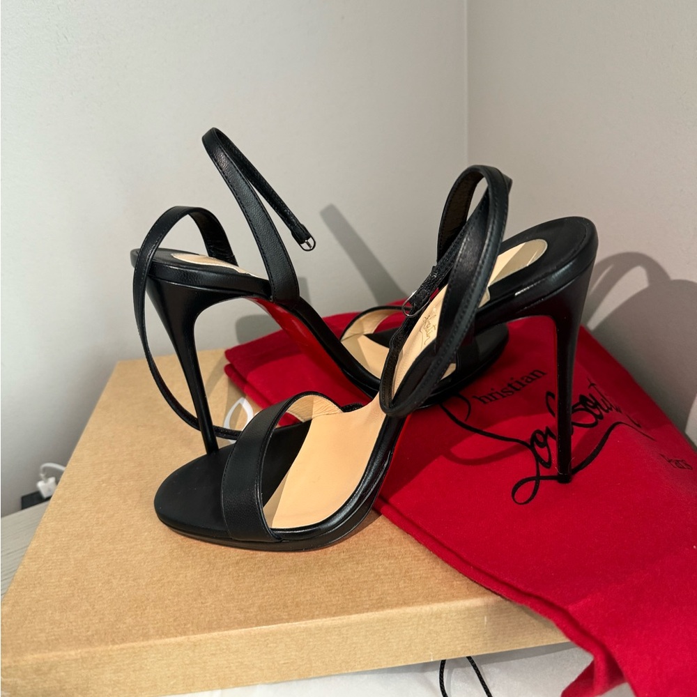 Women’s Christian Louboutin heels. Color-black. Size-40 brand new, never worn!!